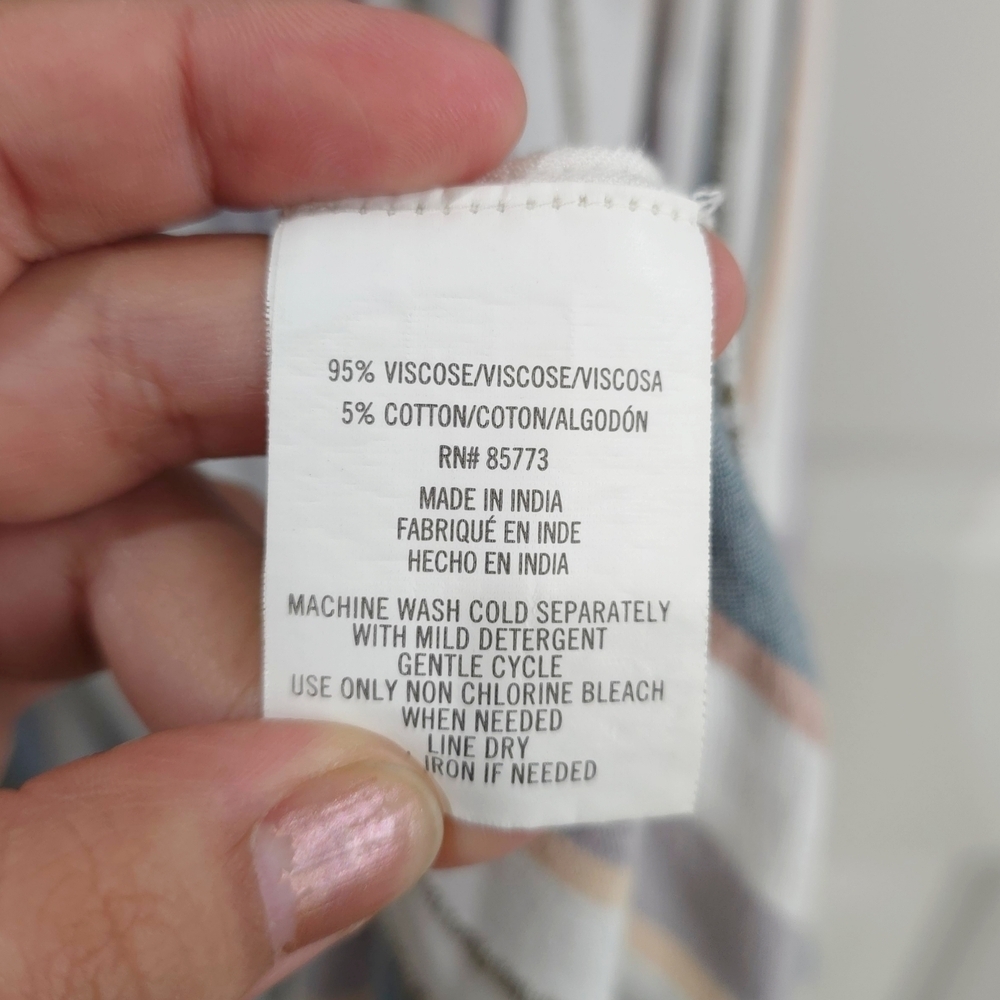 O'NEILL Strapless Multicolor Striped Boho Beachy Romper Jumpsuit, Size Large - Picture 7 of 14